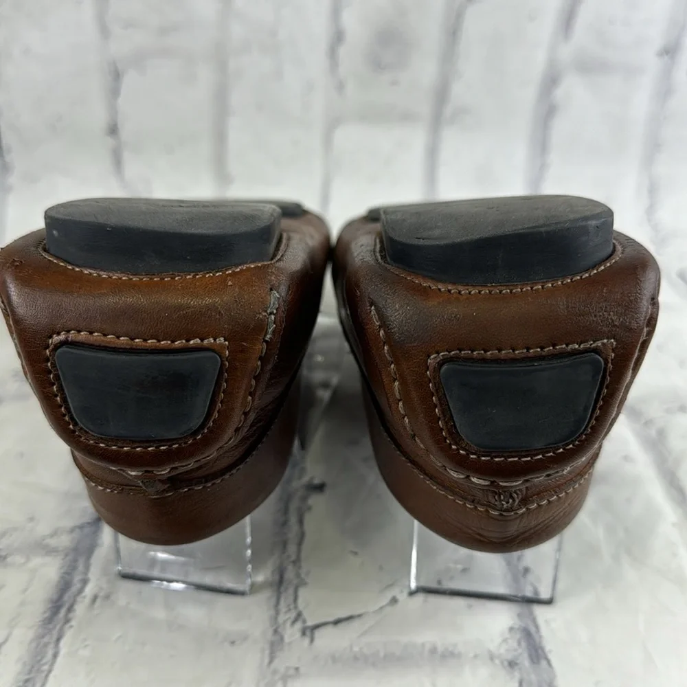 Ugo Bacci Leather Driving Moccasins Penny Loafer Style Slip Ons